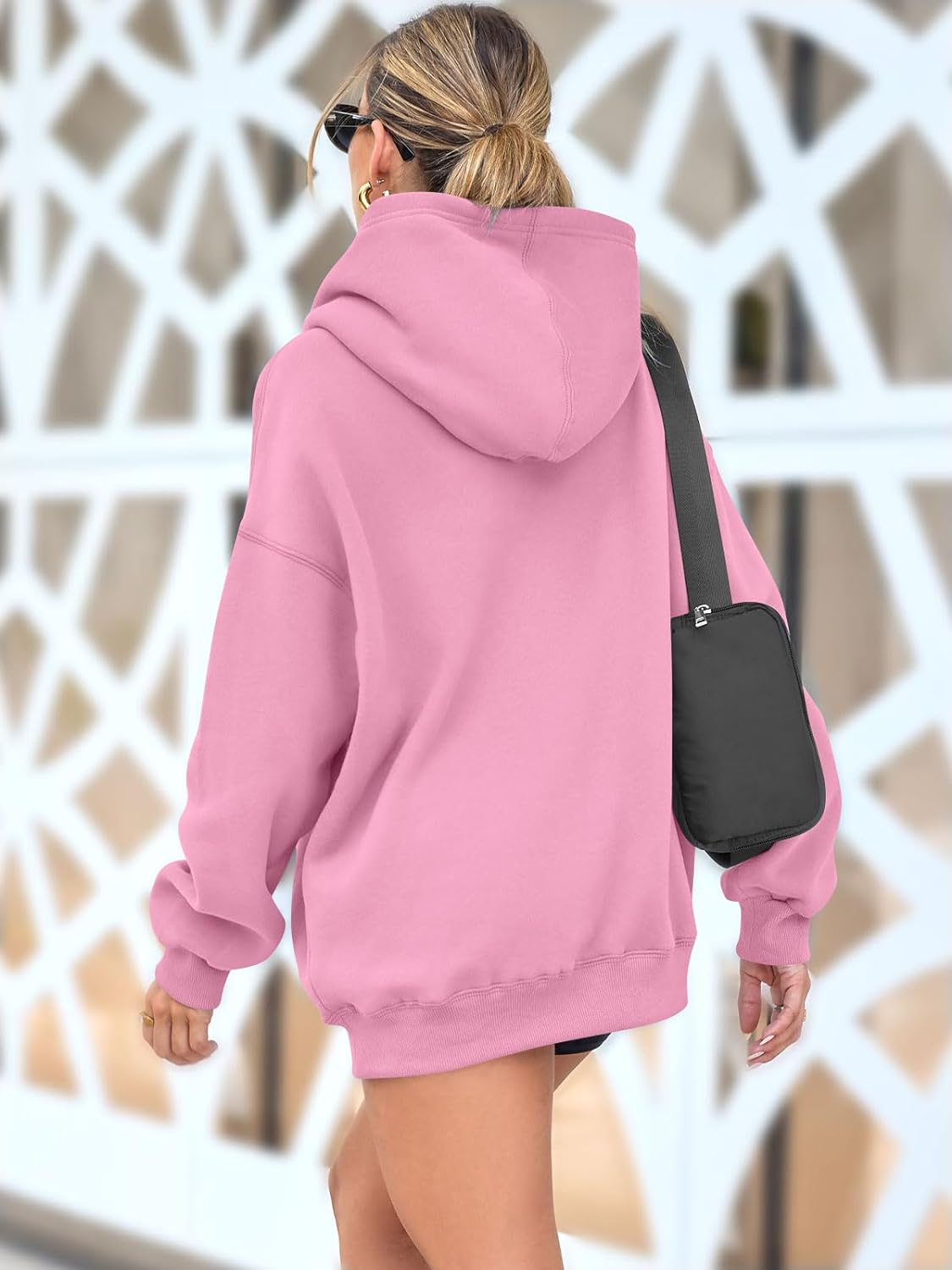 Women's Hooded Jacket Gray Cotton Blend Stylish Comfortable - 7