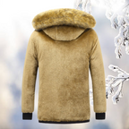 Women's Windproof Parka Black Cotton-Polyester Blend - 4