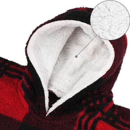 Women's Oversized Hoodie Grey Fleece - 6