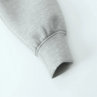 Women's Hooded Vest Grey Cotton-Polyester Blend - 8