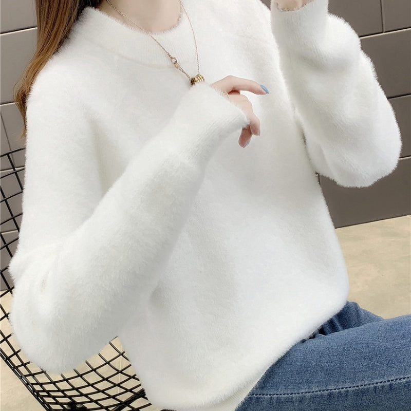 Warm, Thick, and Cozy Cotton Pullover Sweater Tops 7