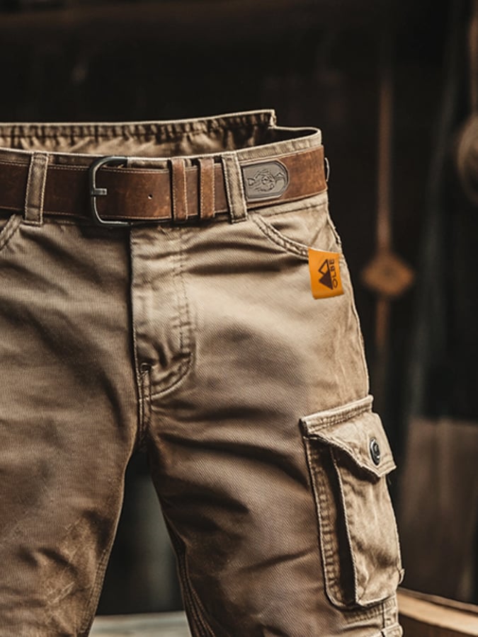 Men's Outdoor Cargo Pants – back view | Hensley London