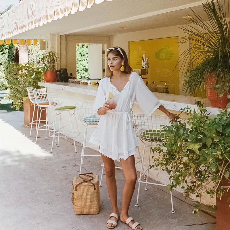 Willa Women's Beach Cover Up | Stylish Mesh Tunic - Image 8