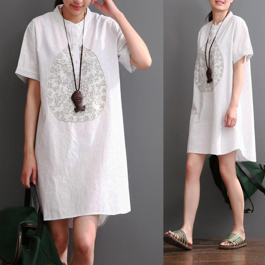 Wira Casual Dress | Summer Print, Cotton Linen