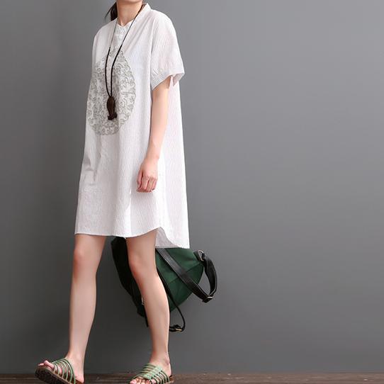 Wira Casual Dress | Summer Print, Cotton Linen - Image 3