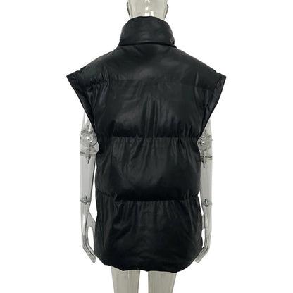 Winter Warmer Zip Through Stand Collar Vest Jackets 4