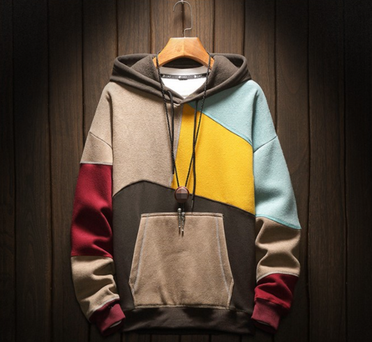 Men's Winter Hoodie Gray Polyester - 1