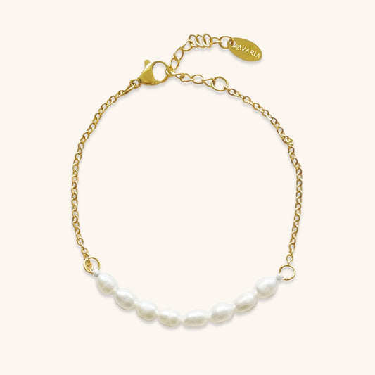 Women's Bracelet Gold Freshwater Pearl Stainless Steel 0