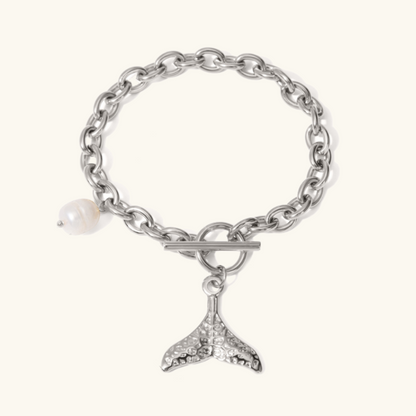 Women's Bracelet Gold Freshwater Pearl Stainless Steel 4