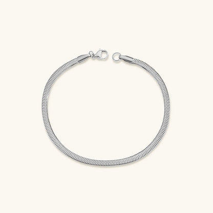 Women's Bracelet Gold Herringbone Stainless Steel Elegant Accessory 12