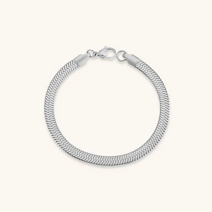 Women's Bracelet Gold Herringbone Stainless Steel Elegant Accessory 13