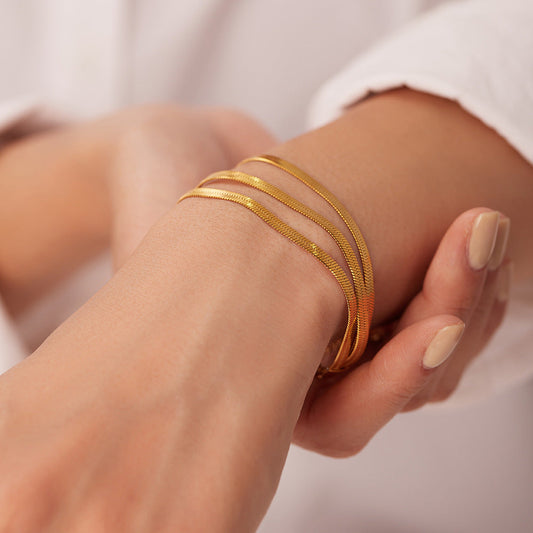 Women's Bracelet Gold Stainless Steel 18k Waterproof 1