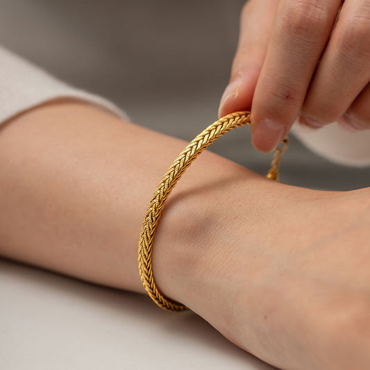 Women's Bracelet Gold Stainless Steel 18k Waterproof 1