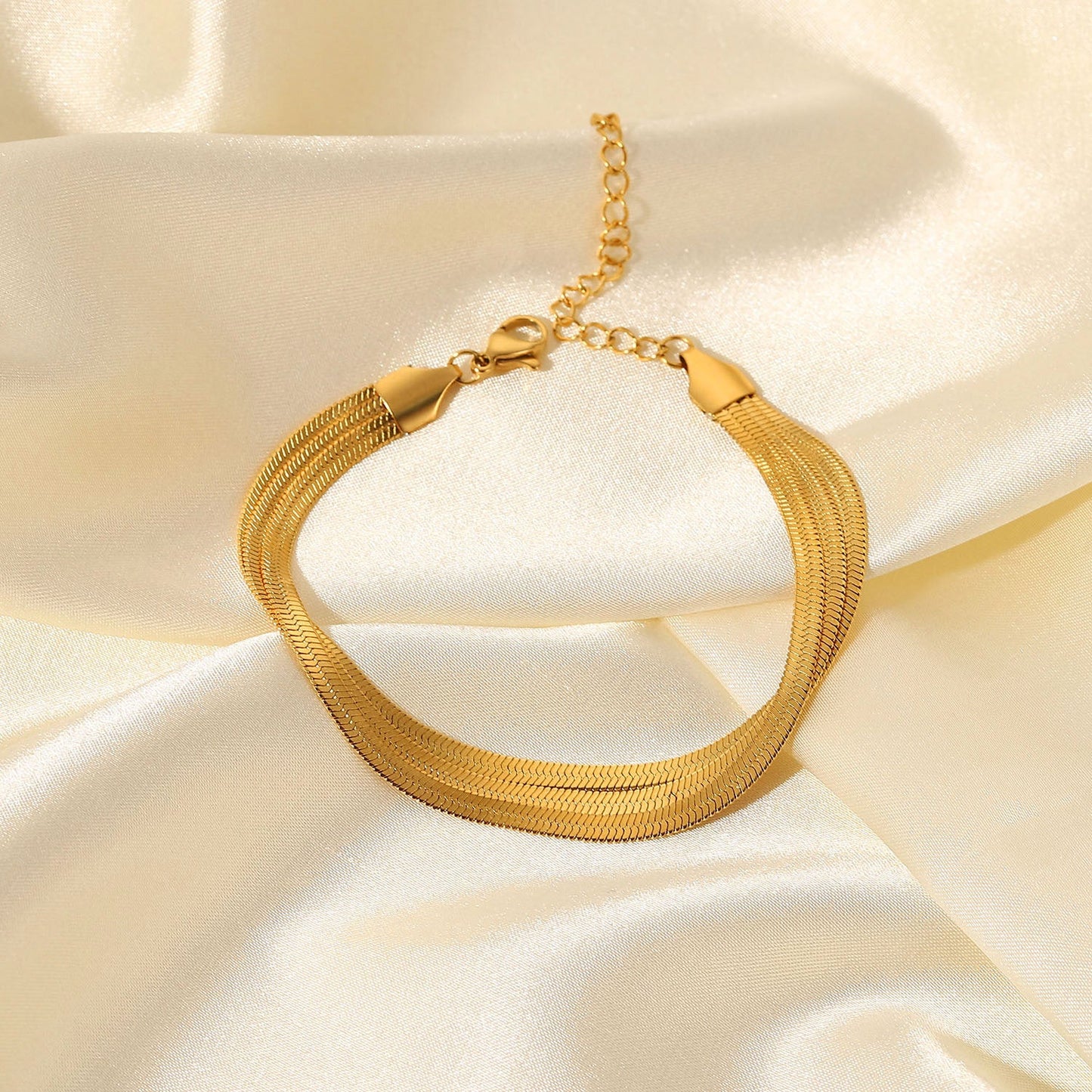 Women's Bracelet Gold Stainless Steel 18k Waterproof 3