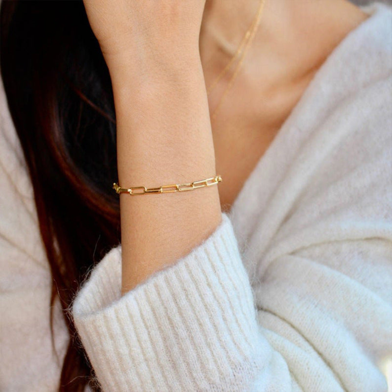 Women's Bracelet Gold Stainless Steel 4