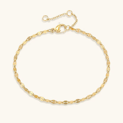 Women's Bracelet Gold Stainless Steel Lace Chain 0