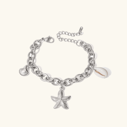 Women's Bracelet Gold Stainless Steel Ocean-Inspired 4