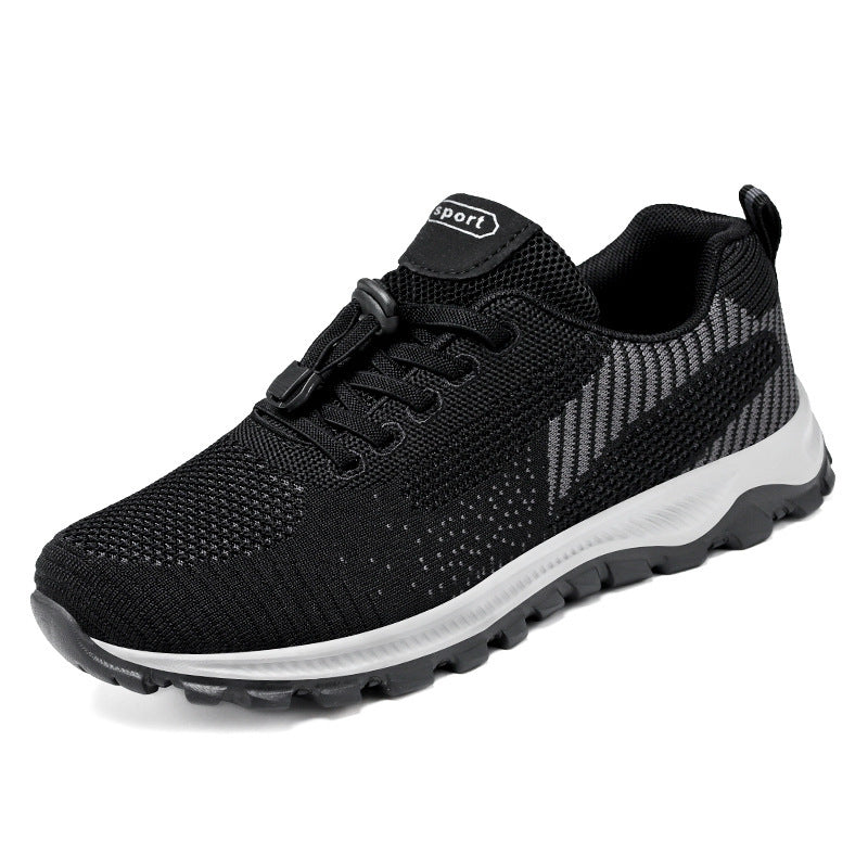 Women's Breathable Knit Mesh Athletic Sneakers – Lightweight Low Top Lace-Up Shoes 3