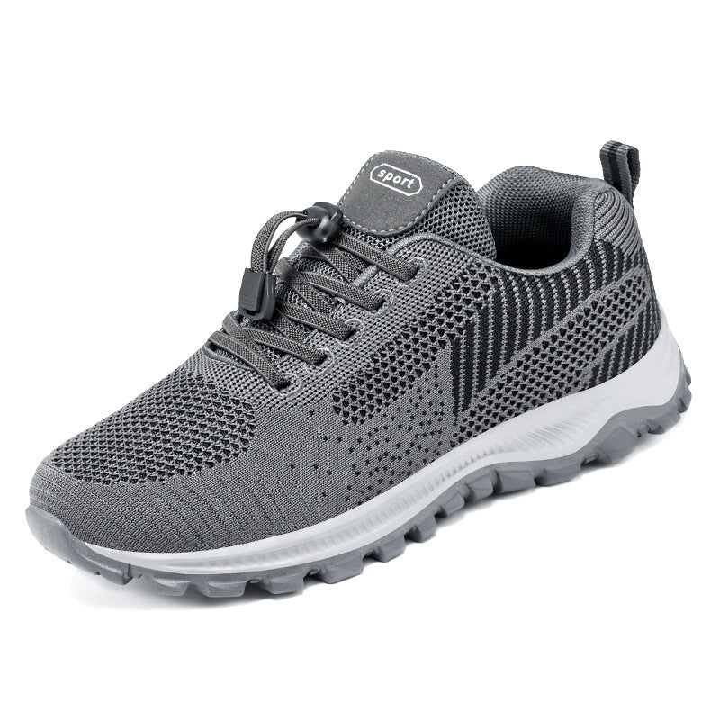 Women's Breathable Knit Mesh Athletic Sneakers – Lightweight Low Top Lace-Up Shoes 4
