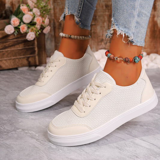Women's Breathable Mesh Orthopedic Sneakers – Low Top Lace-Up Casual Shoes with Cushioned Sole 1