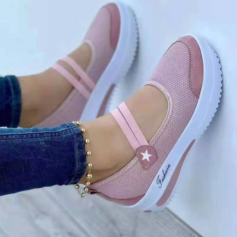 Women's Breathable Slip-On Casual Shoes with Platform Sole – Elastic Design for All-Day Comfort 3