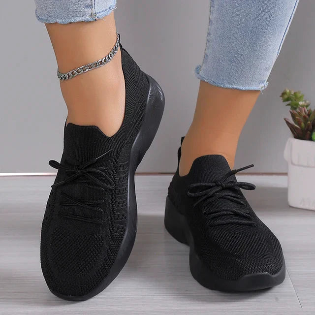 Women’s Breathable Slip-On Sneakers with Cushioned Sole – Flexible Knit Design 2