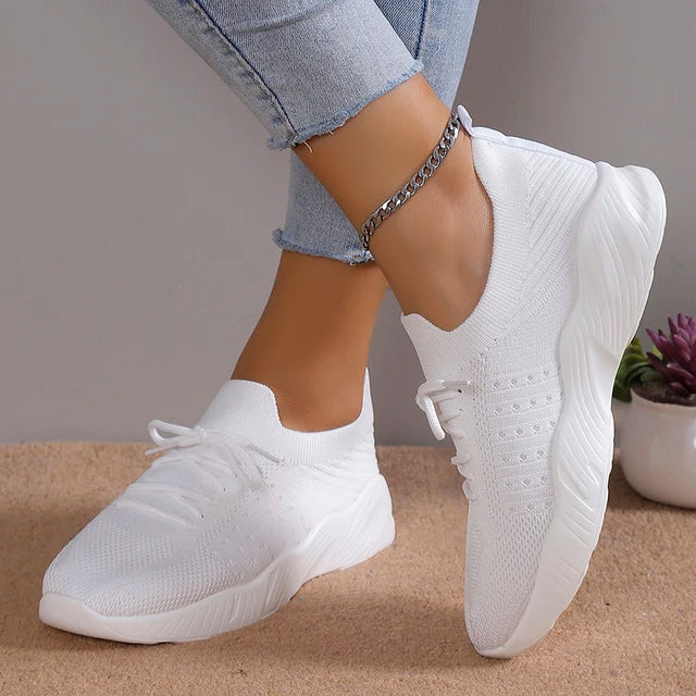 Women’s Breathable Slip-On Sneakers with Cushioned Sole – Flexible Knit Design 3