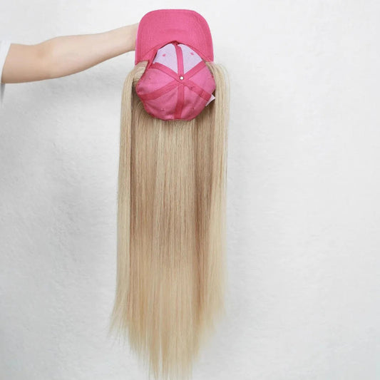 Women's Cap Black High-Temperature Fiber with Long Hair Extensions 1