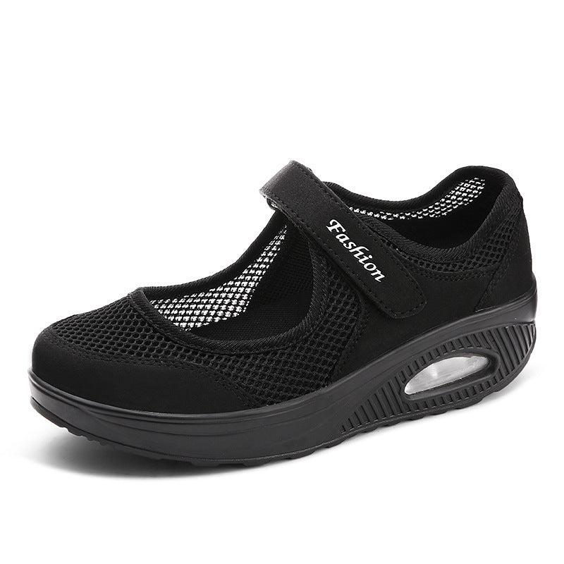 Women's Casual Low-Top Shoes with Velcro Strap and Air Cushion Sole for Everyday Comfort 2