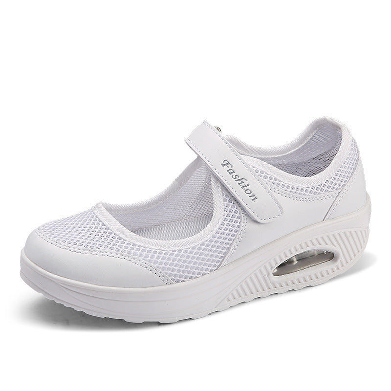 Women's Casual Low-Top Shoes with Velcro Strap and Air Cushion Sole for Everyday Comfort 3