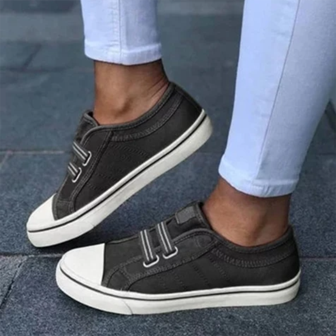 Women’s Casual Slip-On Sneakers with Elastic Bands and Rubber Sole for Everyday Comfort 2