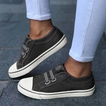 Women’s Casual Slip-On Sneakers with Elastic Bands and Rubber Sole for Everyday Comfort 2