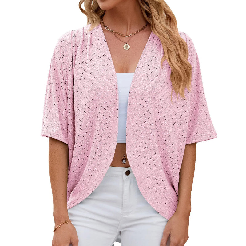 Women's Casual Summer Sheer Outfit Fashionable Cardigan 1