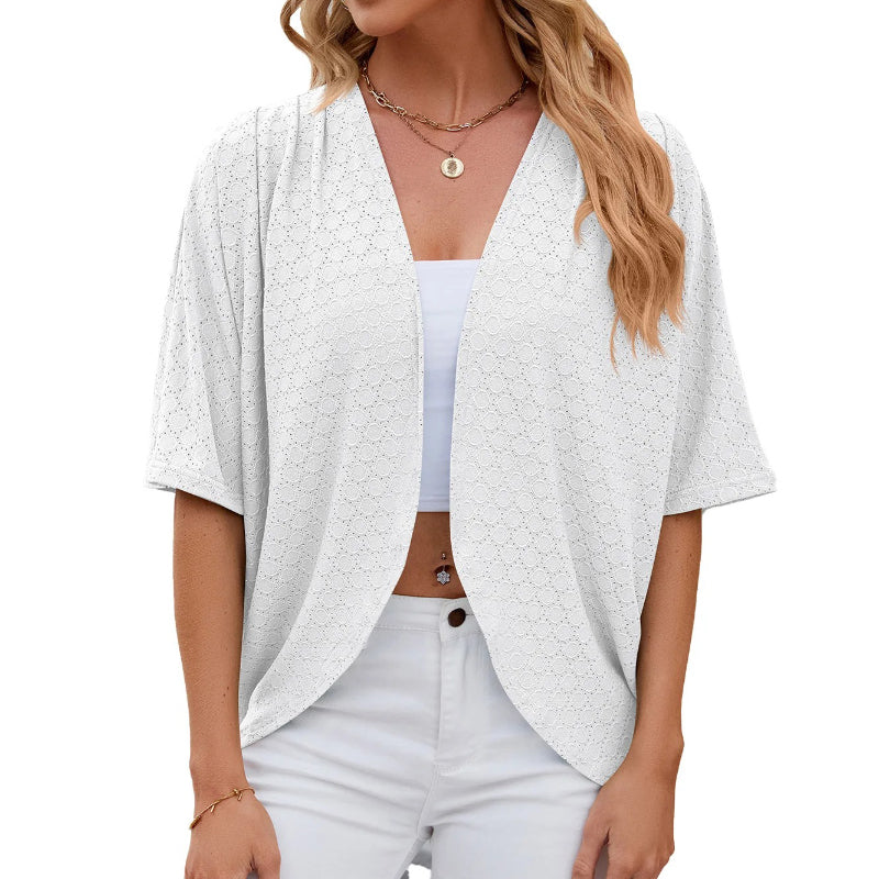 Women's Casual Summer Sheer Outfit Fashionable Cardigan 4