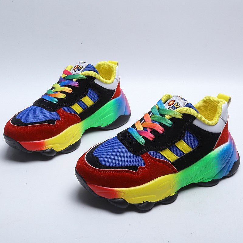 Women's Chunky Sneakers in Vibrant Colors – Comfortable Casual Footwear 4