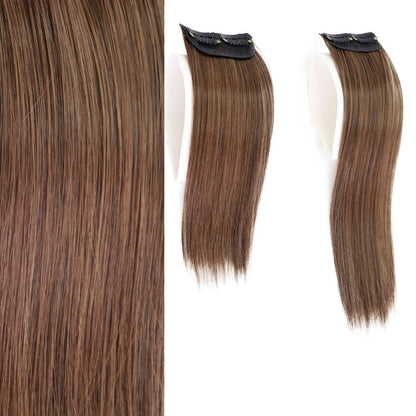 Women's Clip-In Hair Extensions Brown High-Temperature Fiber 7