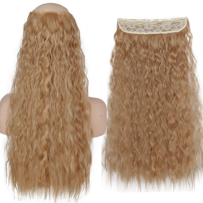 Women's Clip-In Hair Extensions Long Straight Curly High-Temperature Fiber 13