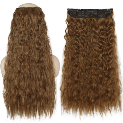 Women's Clip-In Hair Extensions Long Straight Curly High-Temperature Fiber 15