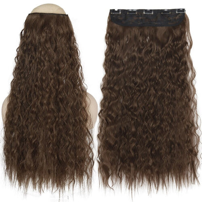 Women's Clip-In Hair Extensions Long Straight Curly High-Temperature Fiber 35
