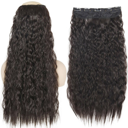 Women's Clip-In Hair Extensions Long Straight Curly High-Temperature Fiber 41