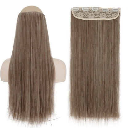 Women's Clip-In Hair Extensions Long Straight Curly High-Temperature Fiber 60