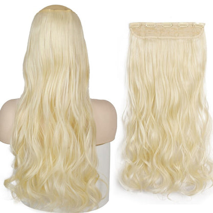 Women's Clip-In Hair Extensions Long Straight Curly High-Temperature Fiber 61