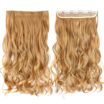 Women's Clip-In Ombre Hair Extensions 22 Inches Curly High-Temperature Fiber 17