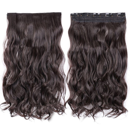 Women's Clip-In Ombre Hair Extensions 22 Inches Curly High-Temperature Fiber 25
