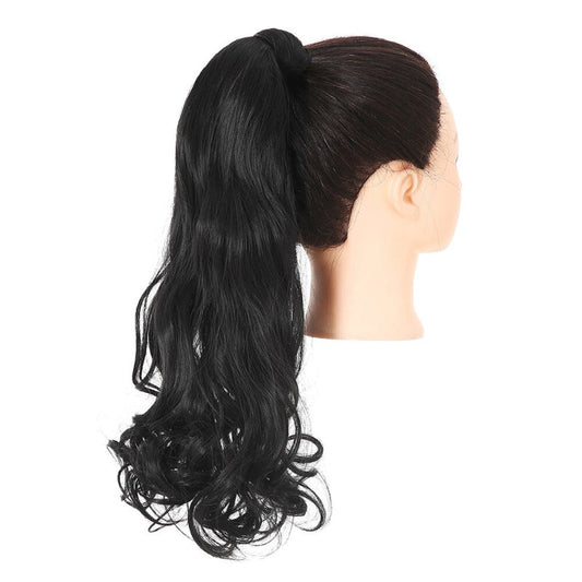 Women's Clip-In Ponytail Extension Curly High-Temperature Fiber 20in 0
