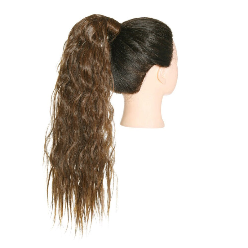 Women's Clip-In Ponytail Extension Kinky Curly 22 Inch High-Temperature Fiber 34