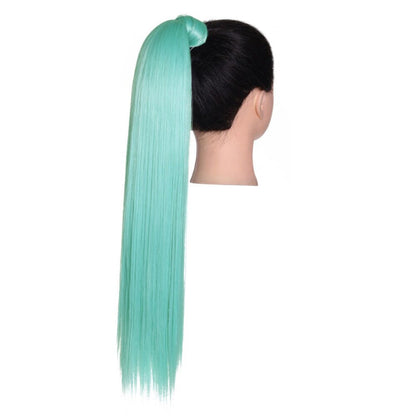 Women's Clip-In Ponytail Extension Kinky Curly 22 Inch High-Temperature Fiber 63
