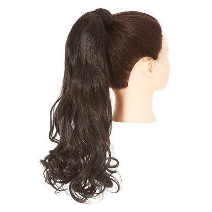 Women's Clip-In Ponytail Extension Kinky Curly 22 Inch High-Temperature Fiber 65