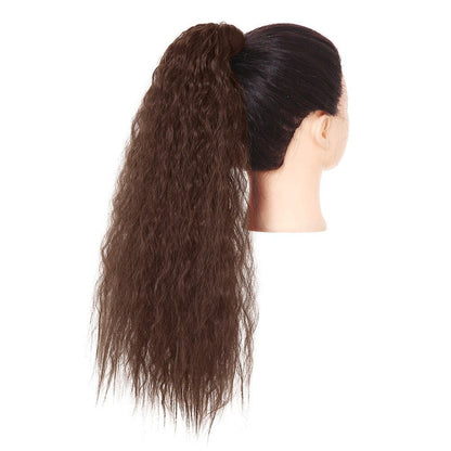 Women's Clip-In Ponytail Extension Kinky Curly 22 Inch High-Temperature Fiber 68