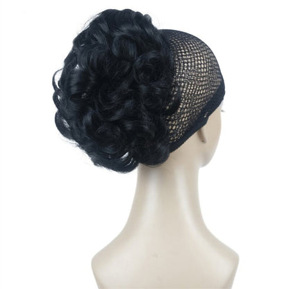 Women's Clip-On Hair Extensions Buns Natural Wave High-Temperature Fiber 21